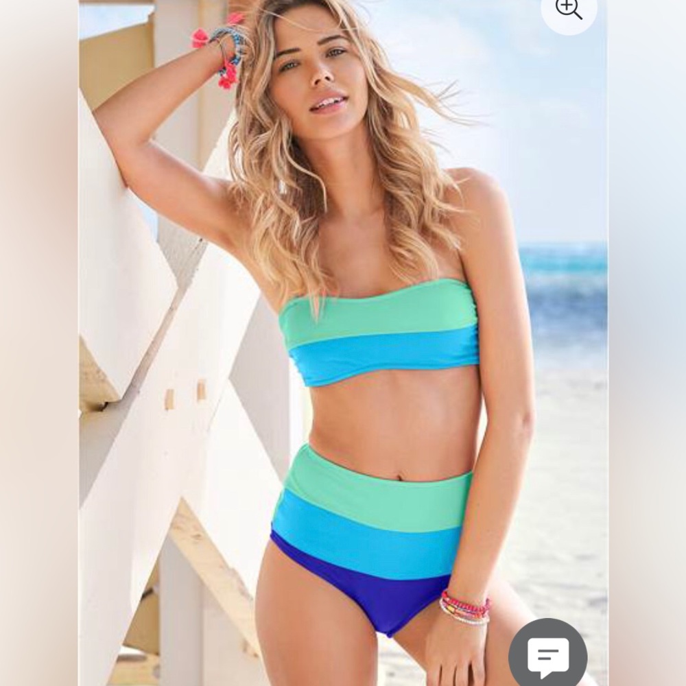 Venus color block bikini high waist 4 6
